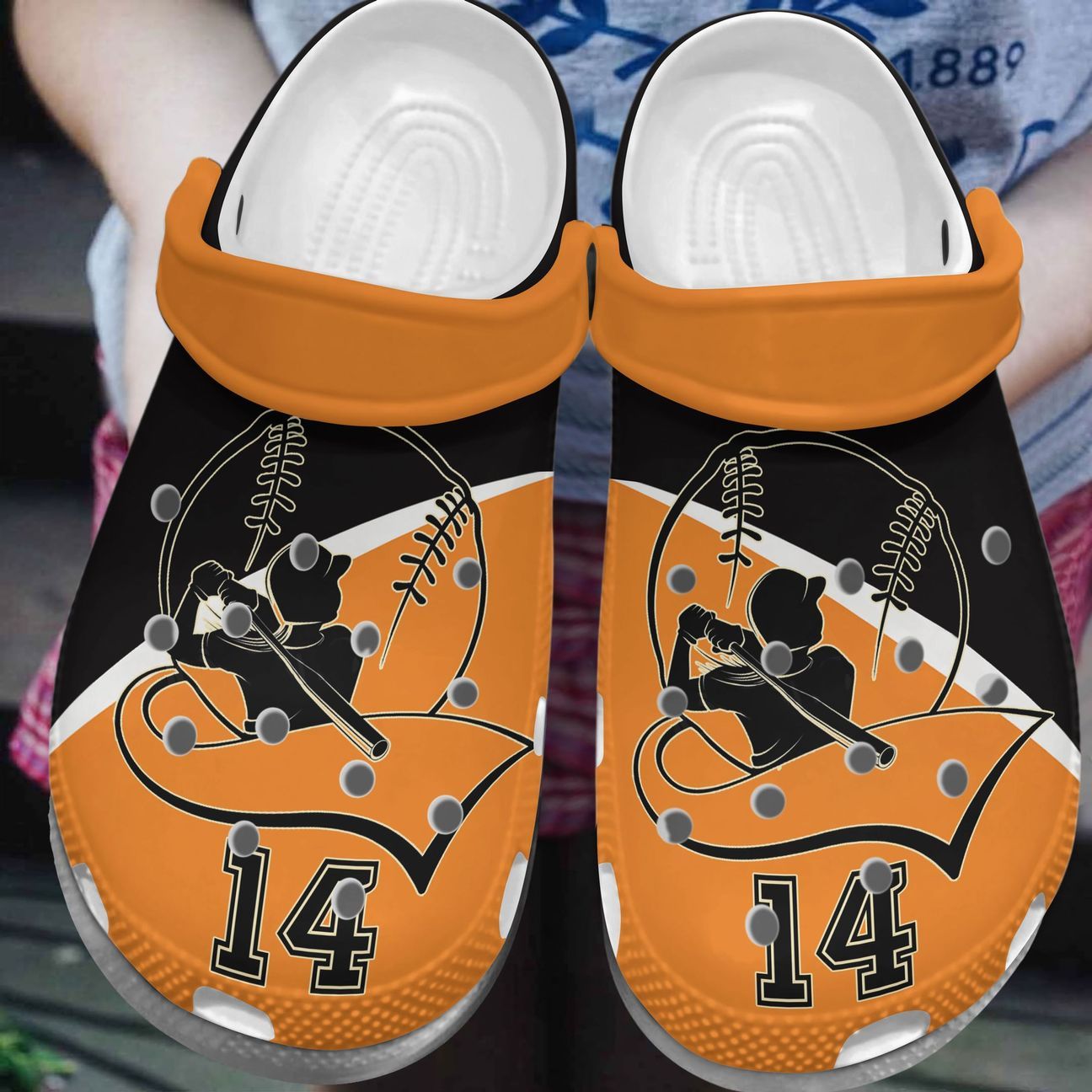 Softball Personalized Clog, Custom Name, Text, Color, Number Fashion Style For Women, Men, Kid, Print 3D Impact Color