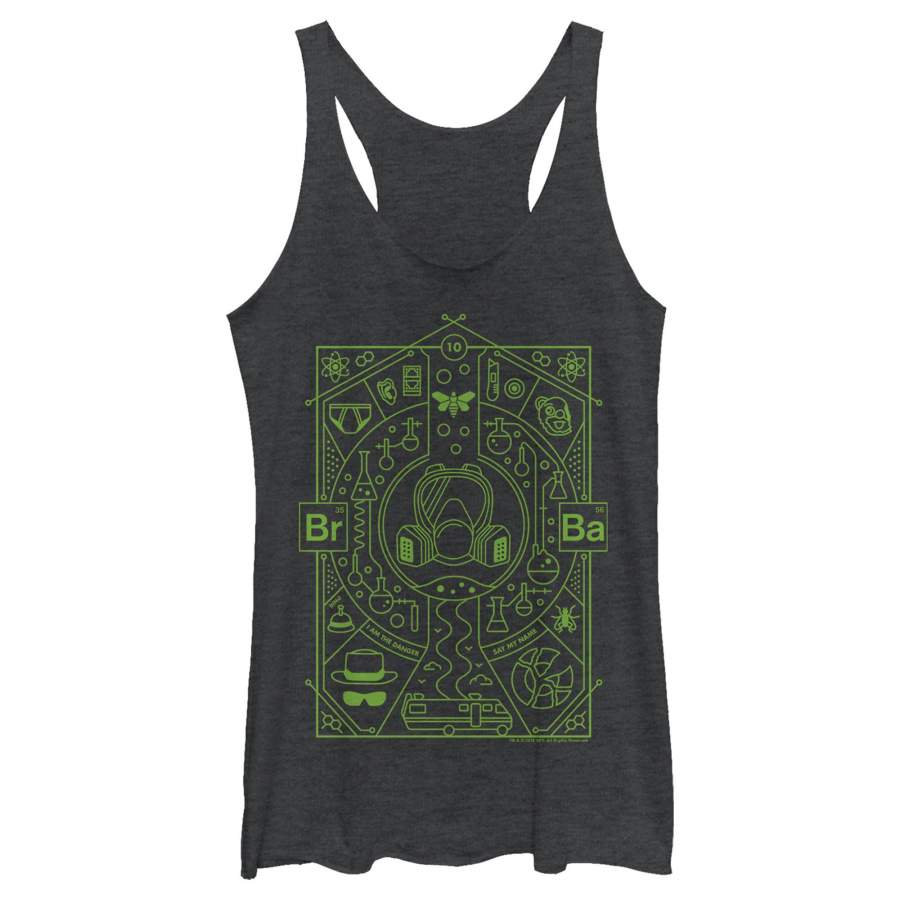 Breaking Bad Women’s Walter Symbols  Racerback Tank