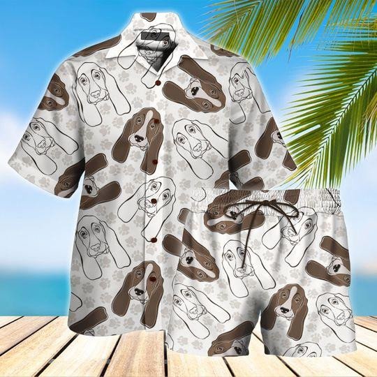 Dachshund Hawaii Shirt Set Unisex Ha21852