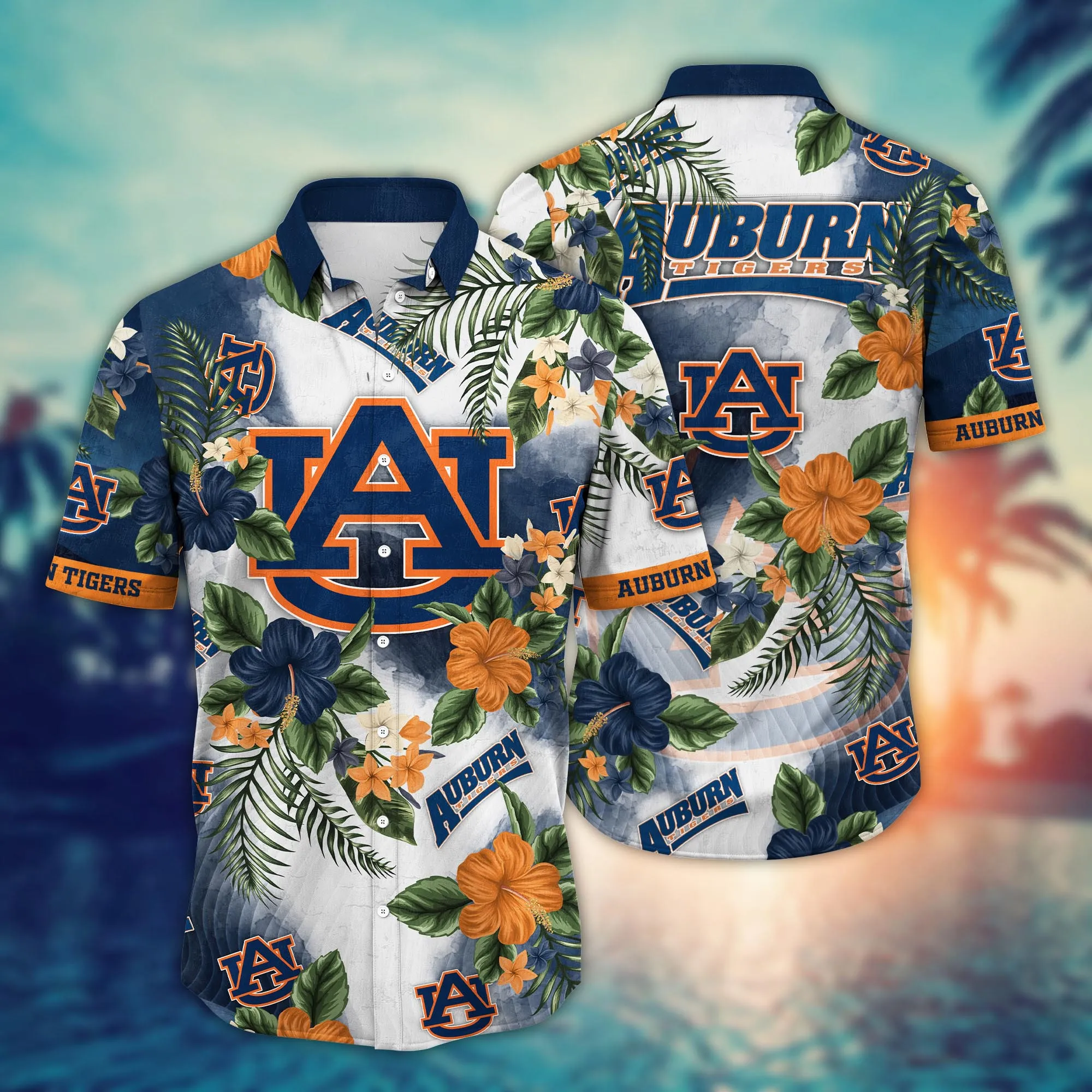 Auburn Tigers NCCA Hawaiian Shirt Sun-Uptime Aloha Shirt