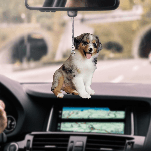 Australian Shepherd Puppy Car Hanging Ornament