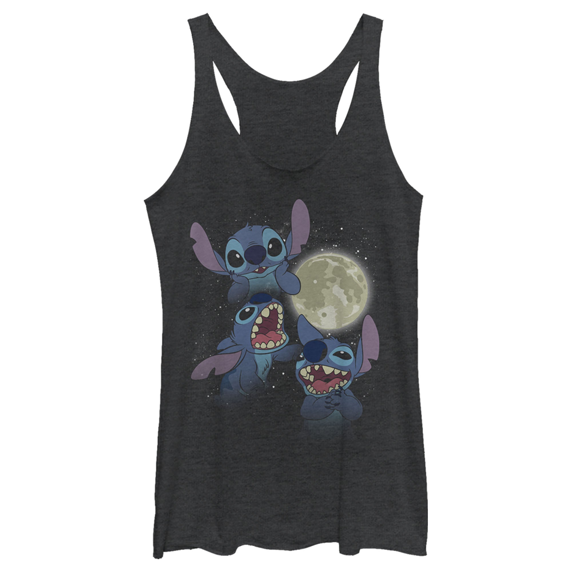 Women’S Lilo & Stitch Howling At The Moon Racerback Tank Top