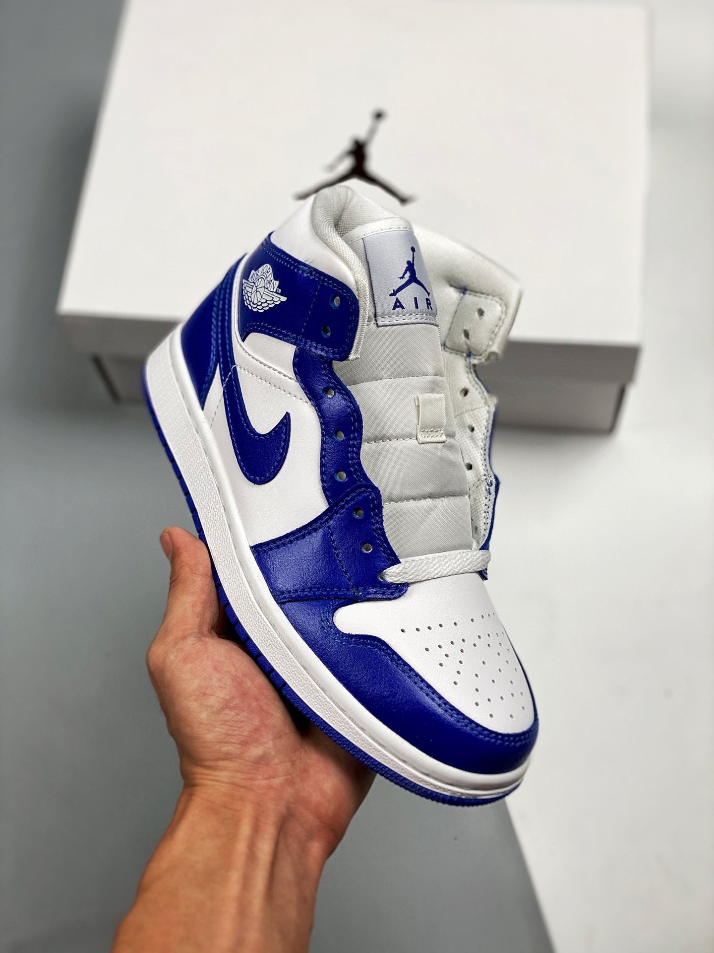 JD 1 Mid ‘Kentucky’ WhiteHyper Royal BQ6472-104 5341768