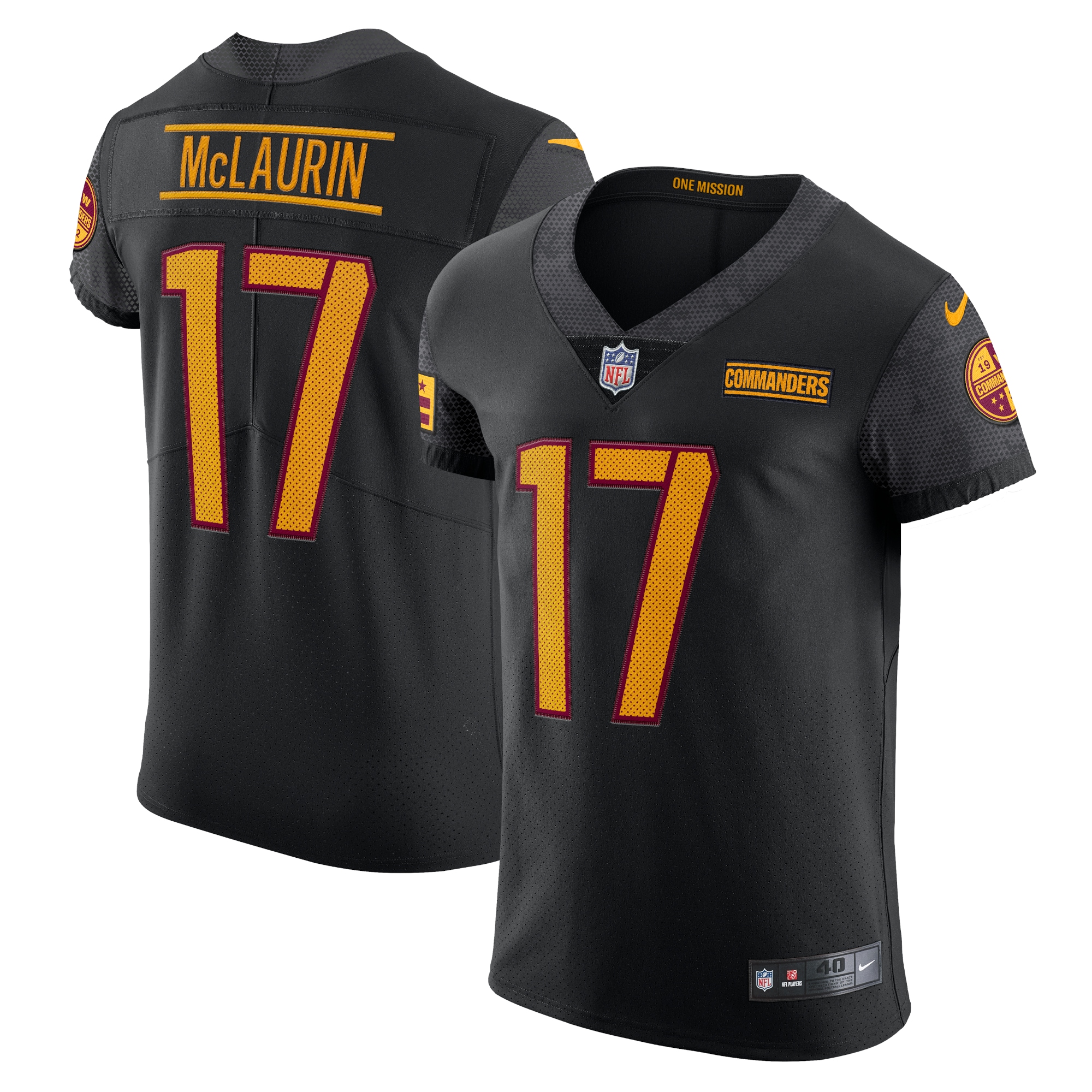 Terry McLaurin Washington Commanders Alternate Vapor Elite Jersey – Black