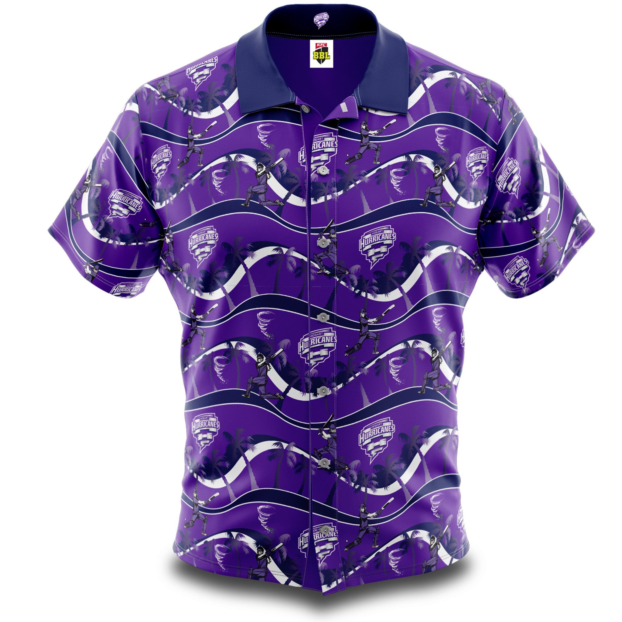 Bbl Hobart Hurricanes Hawaii Shirt Ha74232