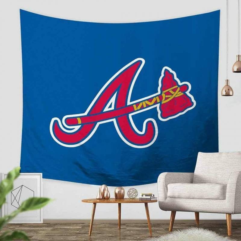 3D Custom Atlanta Braves Tapestry Throw Wall Hanging Bedspread