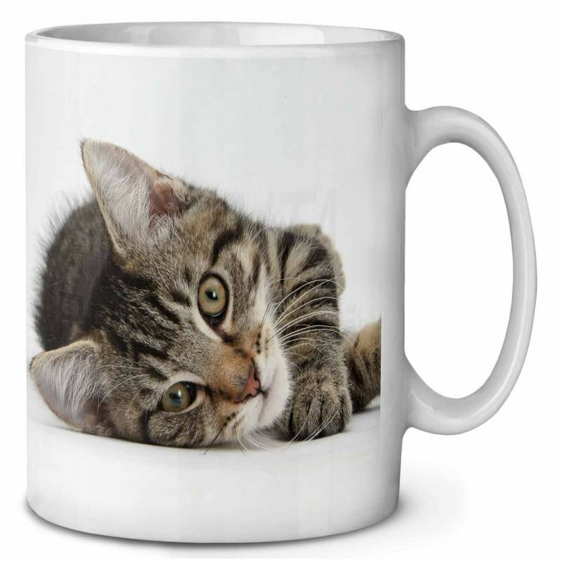 Adorable Tabby Kitten Christmas Stocking Filler Gift Id 11 oz mugs mug