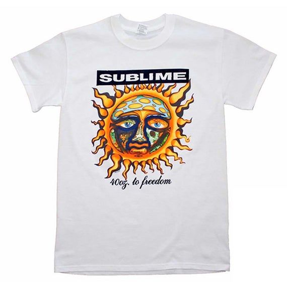 Sublime 40 Oz To Freedom White Shirt