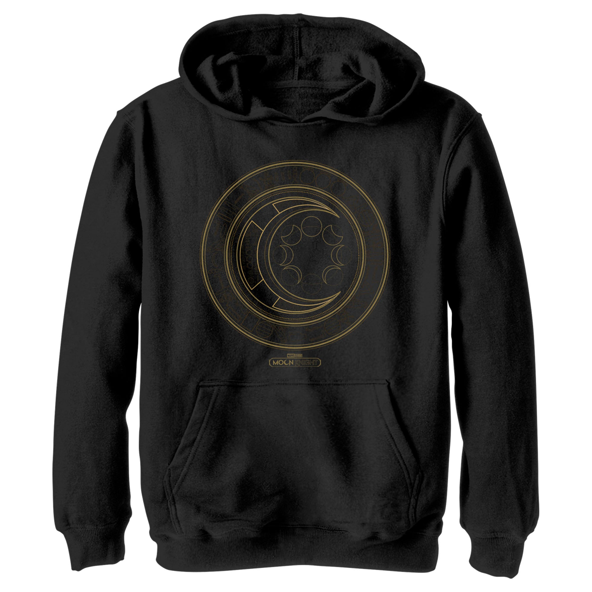 Boy’S Marvel: Moon Knight Hieroglyphic Moon Phase Logo Pull Over Hoodie