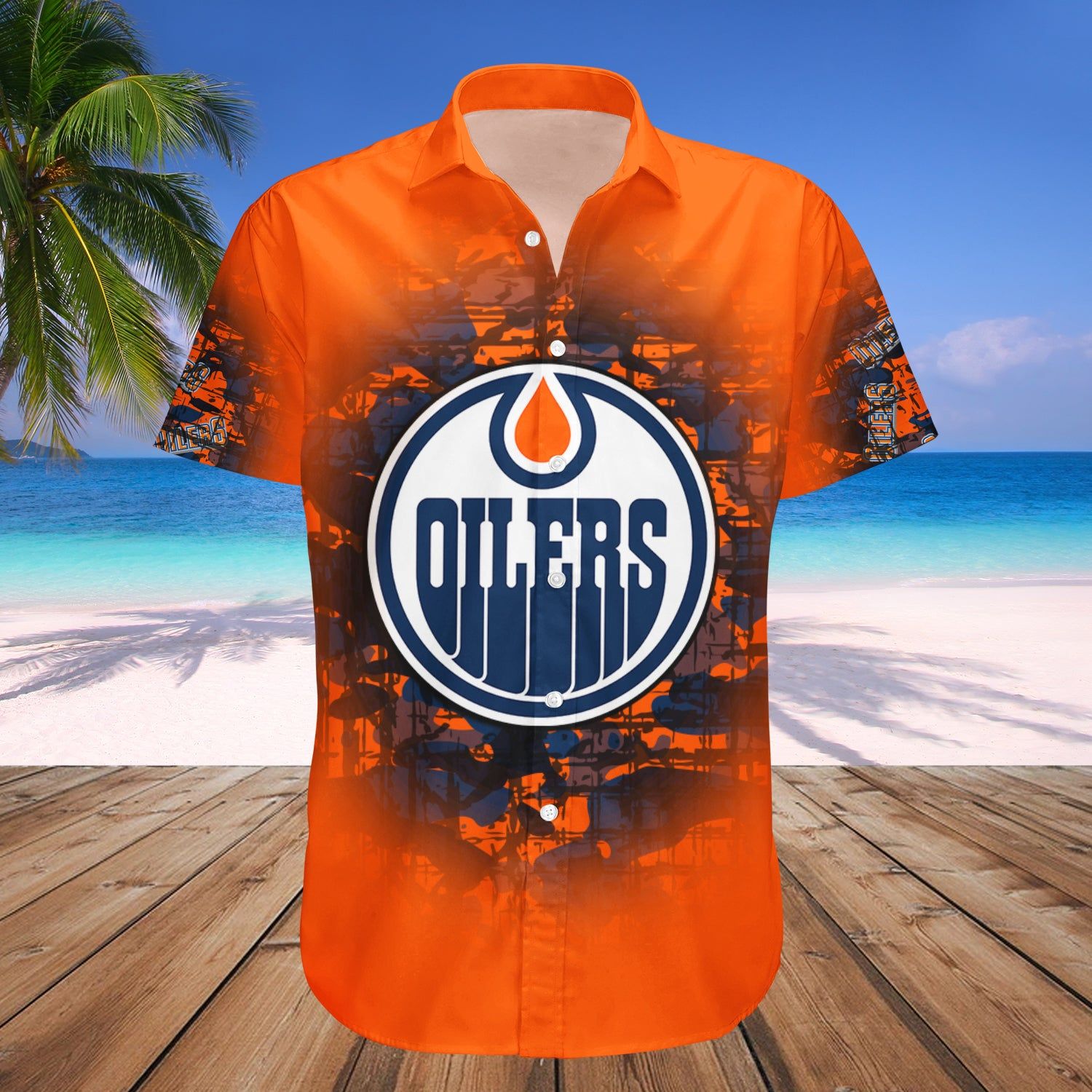 Edmonton Oilers Hawaii Shirt Camouflage Vintage – Nhl