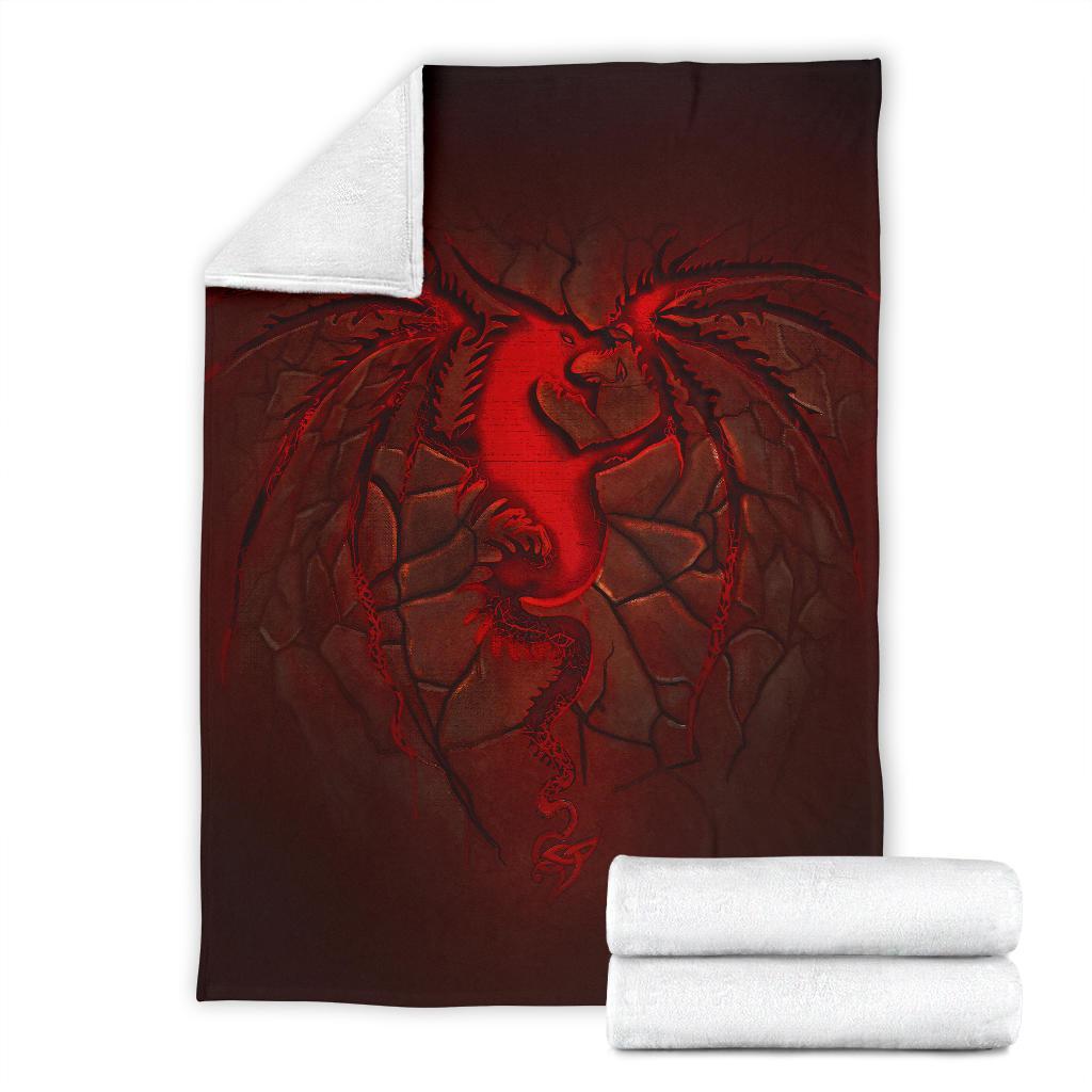 Wales Premium Blanket, Welsh Dragon Lava