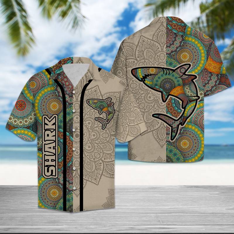 Shark Mandala Hawaii Shirt Ha85509