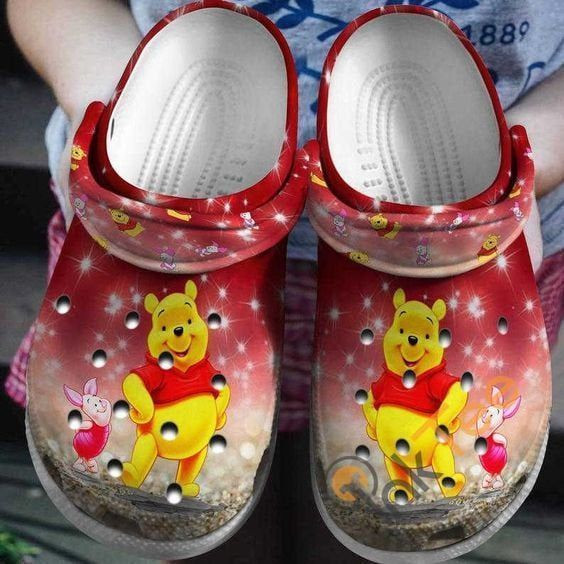 Love Friend Winnie-The-Pooh Rubber Crocs Crocband Clogs Comfy Footwear Tl97