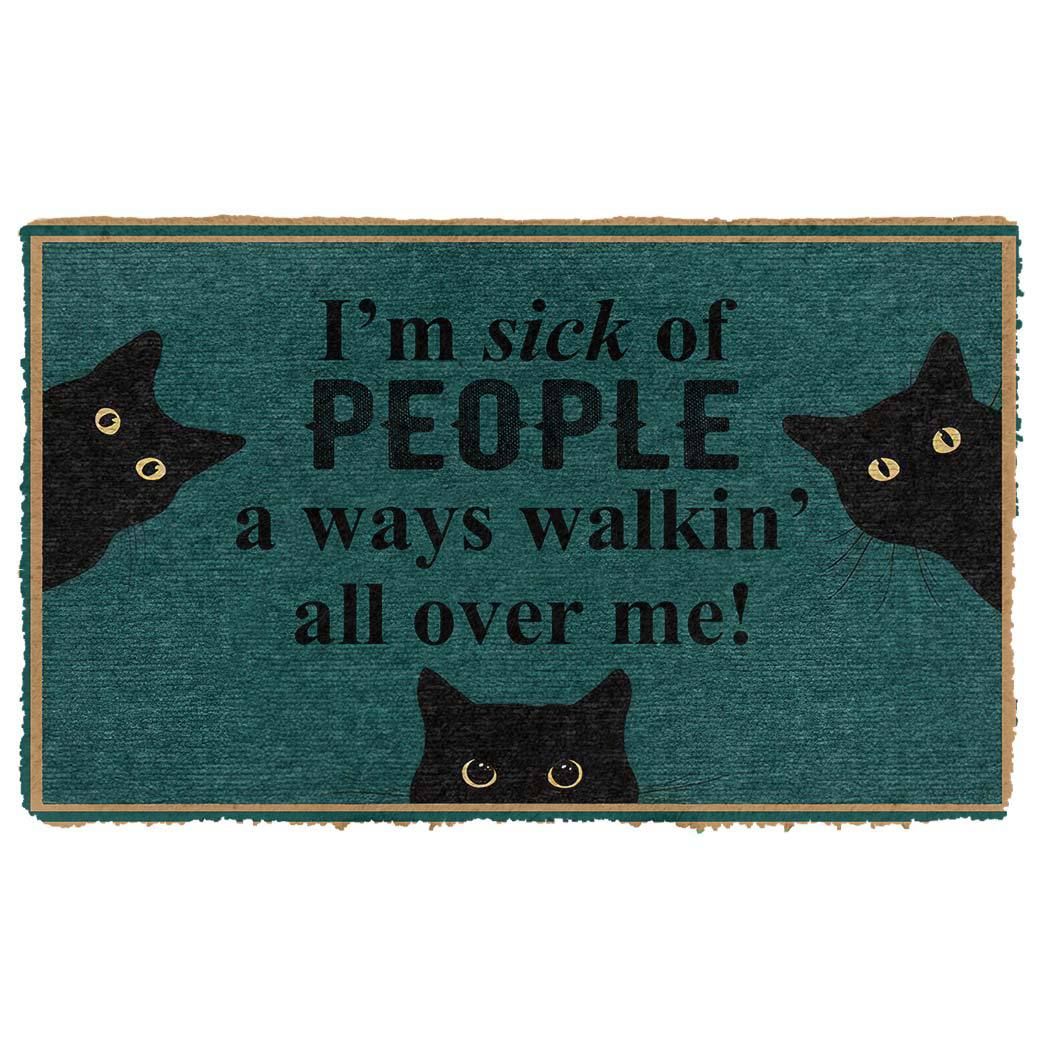 Alohazing 3D Sick Of People Walking All Over Me Doormat