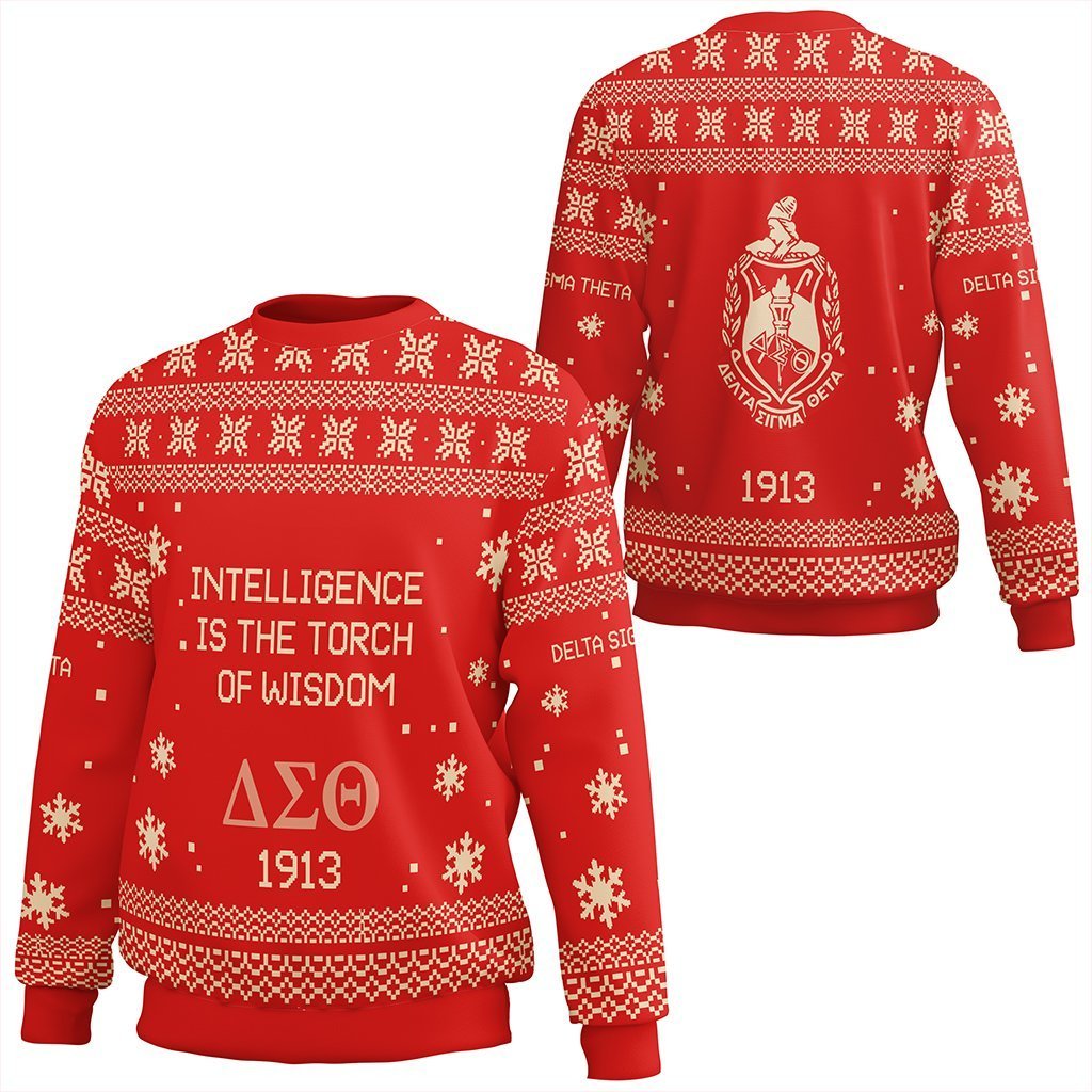 Greek Life Sweatshirt – Delta Sigma Theta Xmas Motto Sweatshirt J09