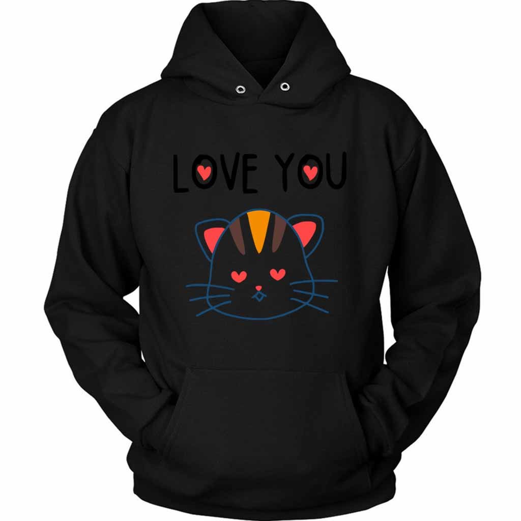 Love You Kitten Unisex Hoodie