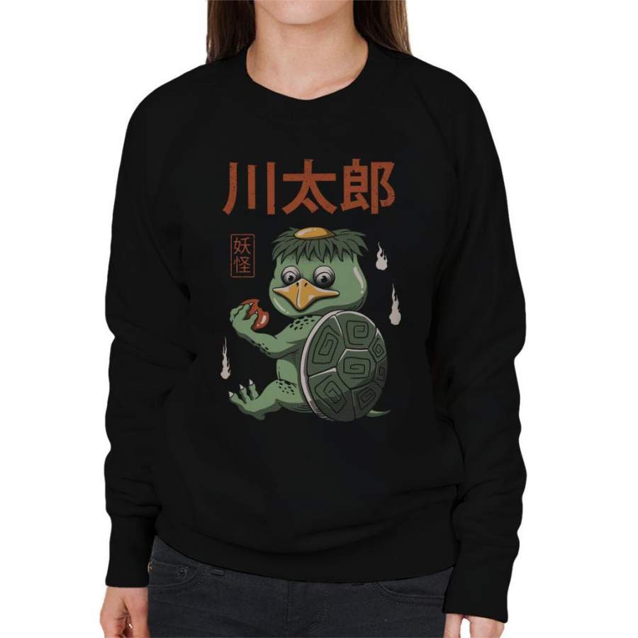 Yokai Monsters Turtle Kappa Women’s Sweatshirt