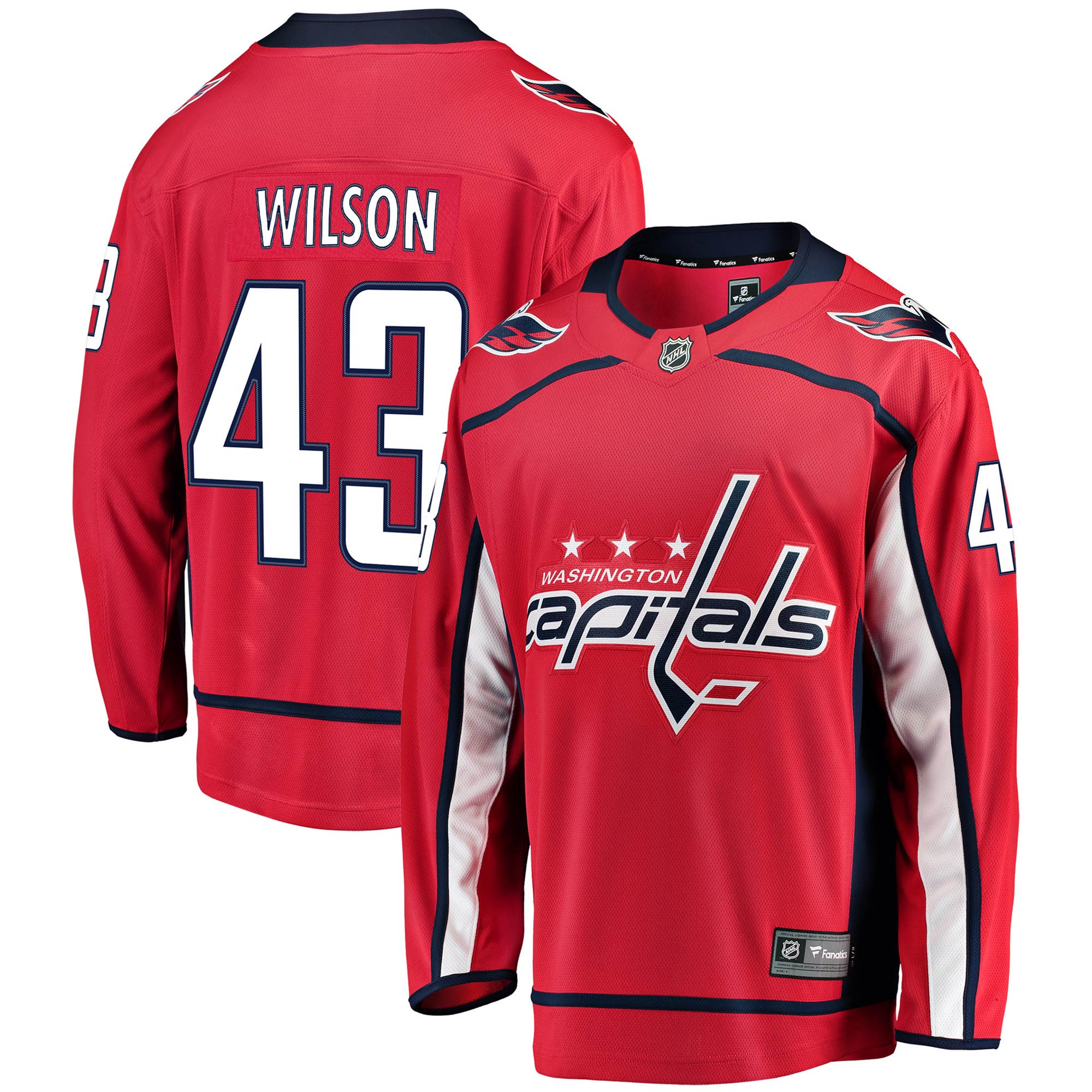 Men's Washington Capitals Tom Wilson Red Home Premier Breakaway Player Jersey