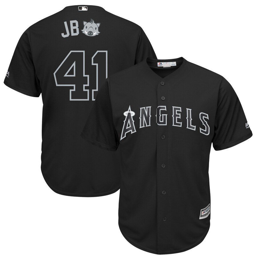 Justin Bour Los Angeles Angels Majestic 2019 Players Weekend Player Jersey Black 2019