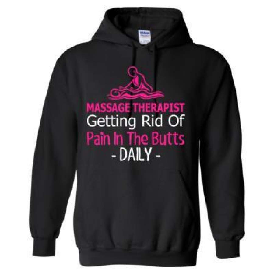 AGR Massage Therapist Getting Rid Of Pain In The Butts Daily – Heavy Blend™ Hooded Sweatshirt