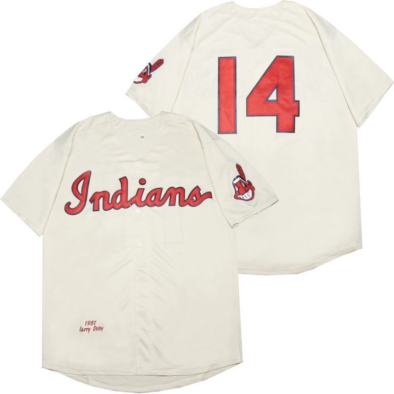 #14 Larry Doby 2020 MLB White Jersey