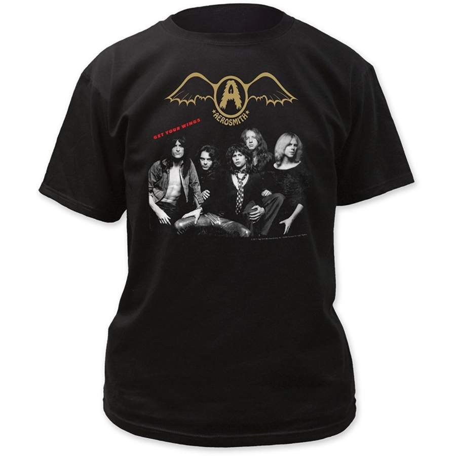 Fashion Men’s Cotton T-Shirt Aerosmith Get Your Wings Tshirt Men Casual Shirt