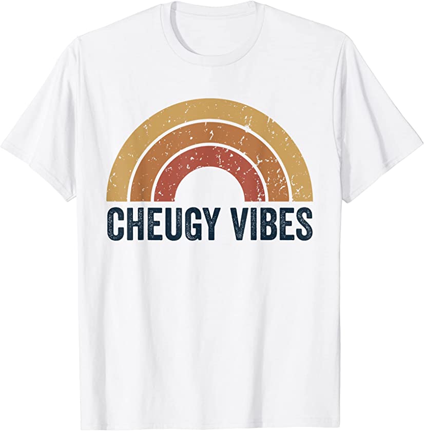 Cheugy Vibes Only Vintage Sunset Rainbow | Cheugy T-Shirt