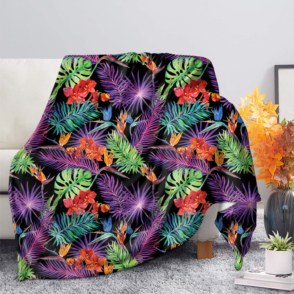 Tropical Hawaii Jungle Print Blanket Ha24958