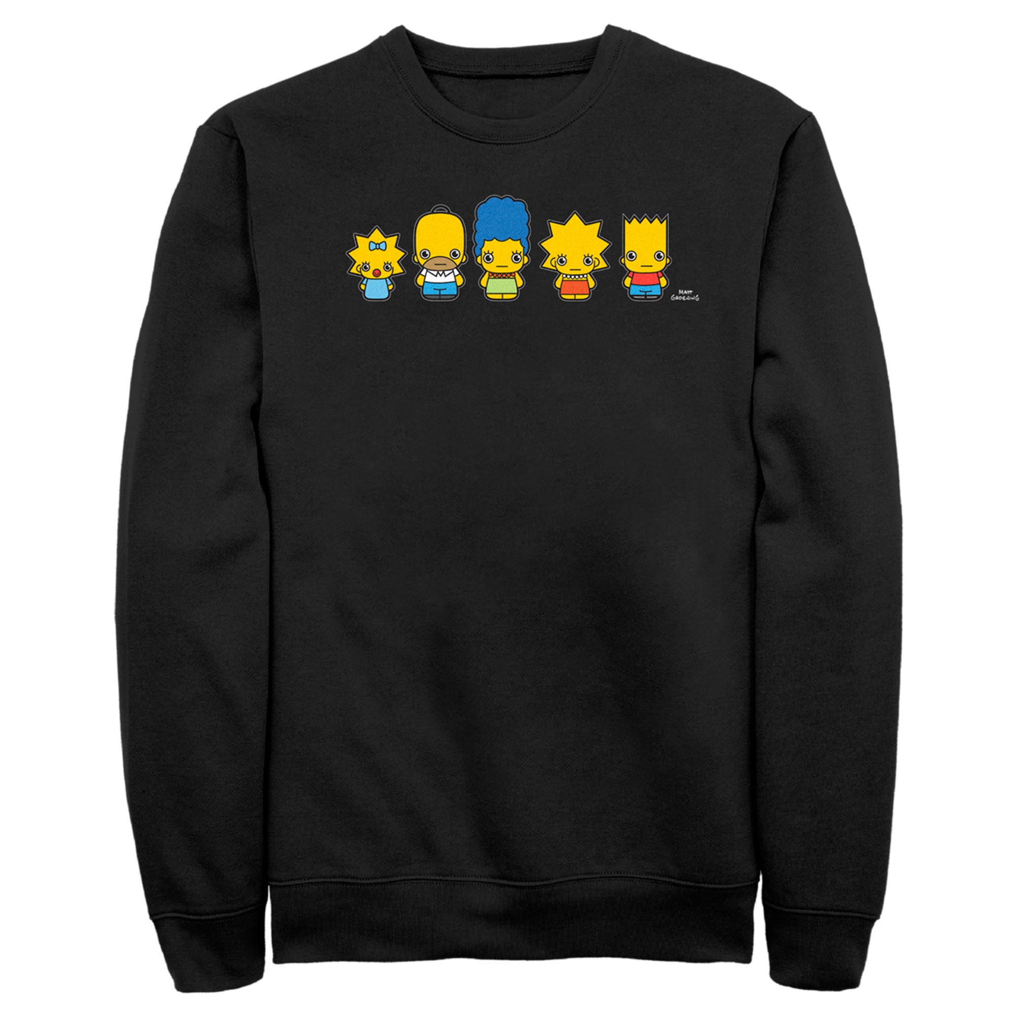 The Simpsons Men’S Chibi Family  Sweatshirt