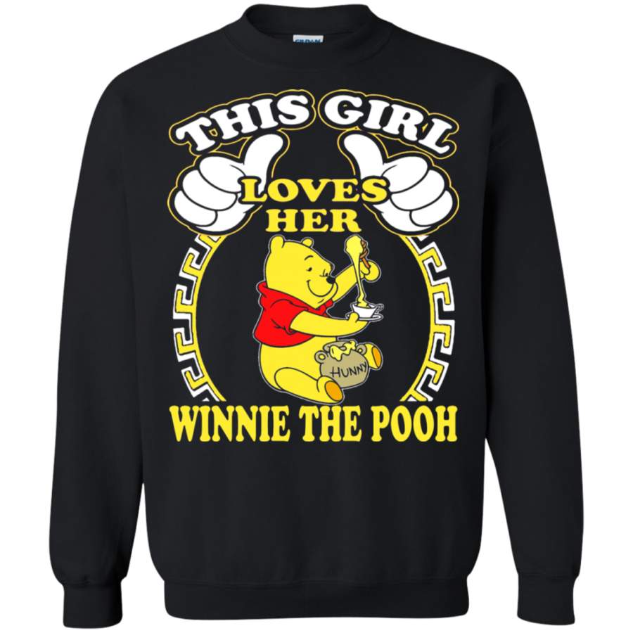 AGR This Girl Loves Her Winnie The Pooh Hunny Sweatshirt