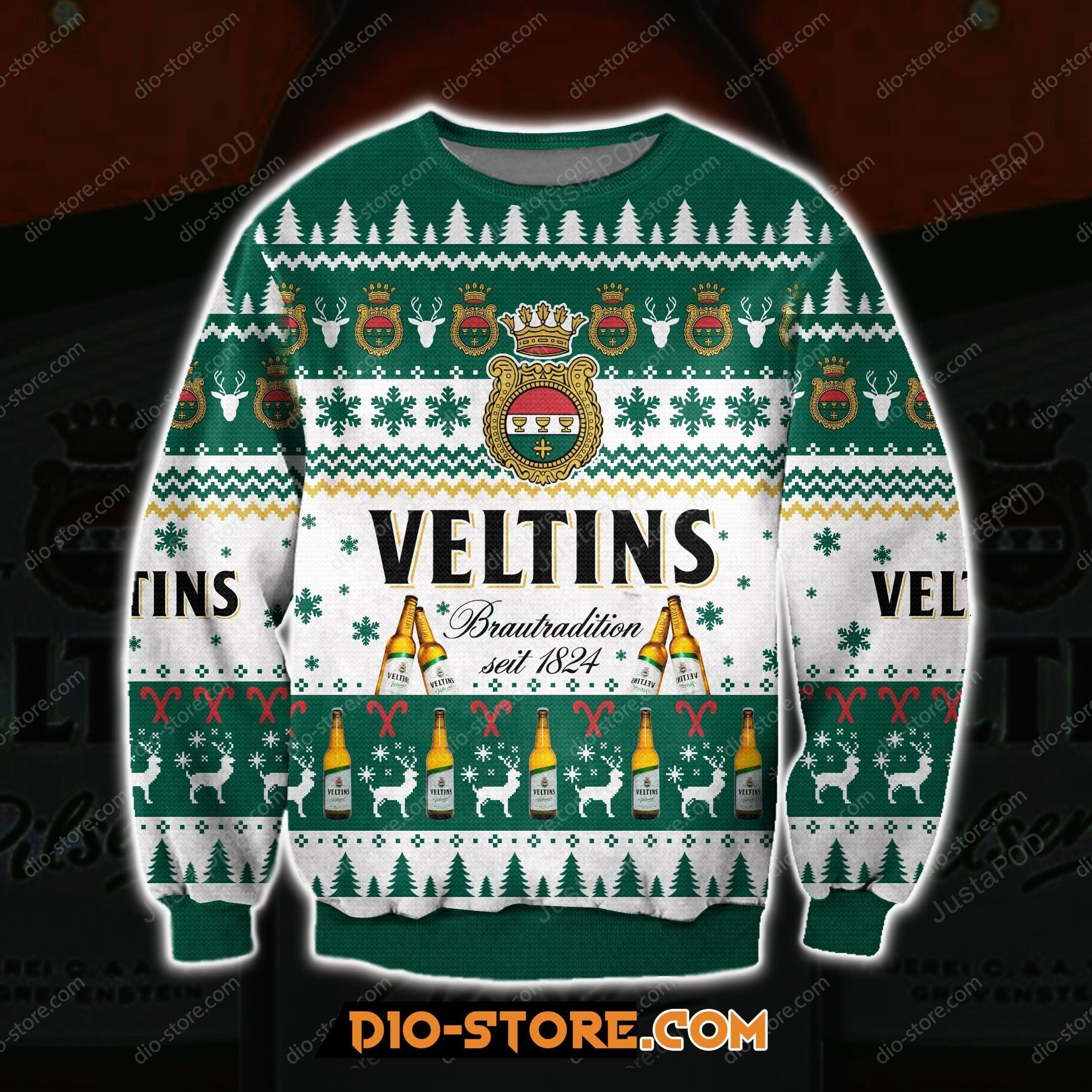 Veltins Beer Ugly Christmas Sweater, All Over Print Sweatshirt