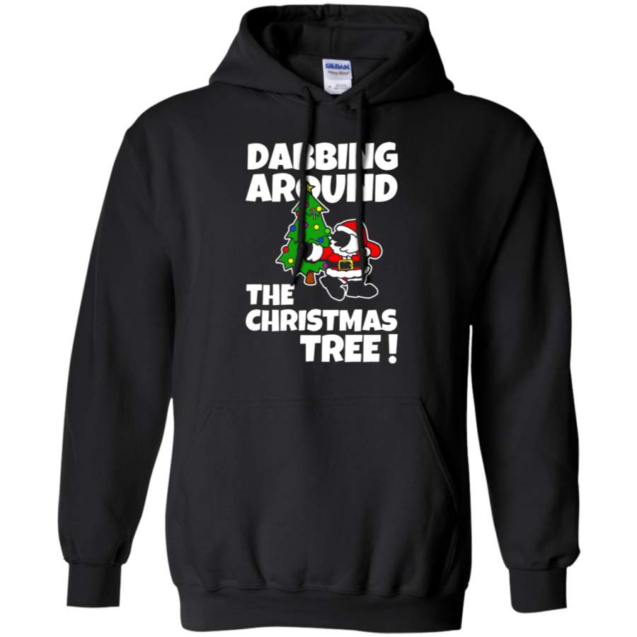 AGR Dabbing Around The Christmas Tree Santa Claus Hoodie