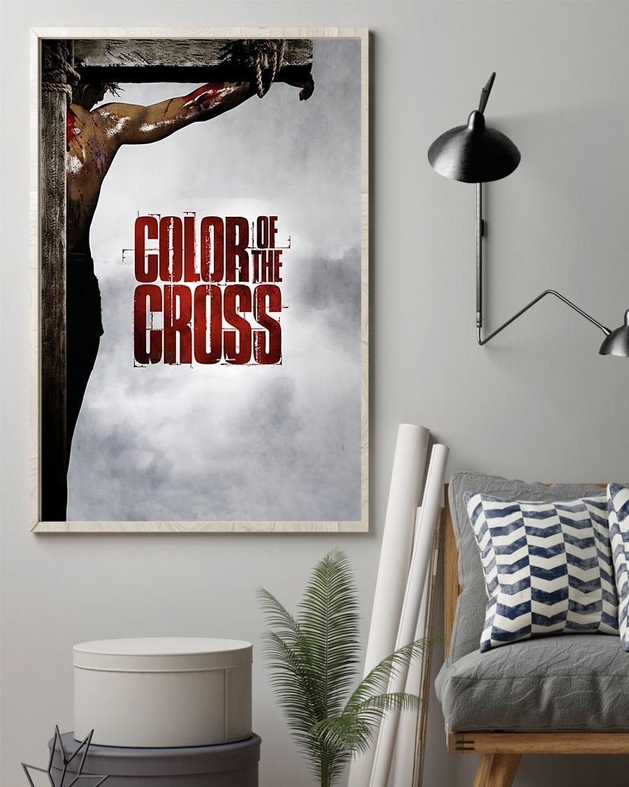 & Canvas | Jesus Color Of The Cross, Jesus Cross, Jesus Canvas Wall Art, Jesus Wall Art, Home Decor, Gift For Him