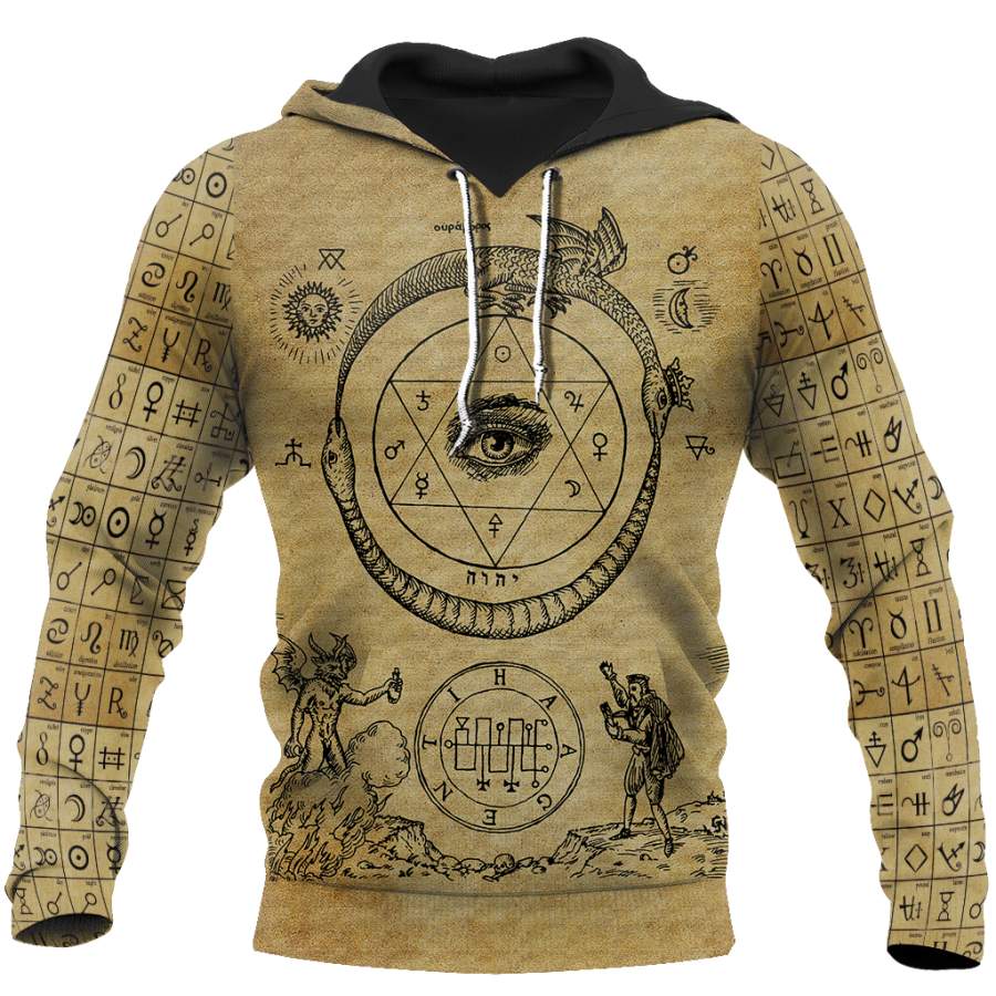 Alchemy 3D All Over Printed Shirts Hoodie JJ140103