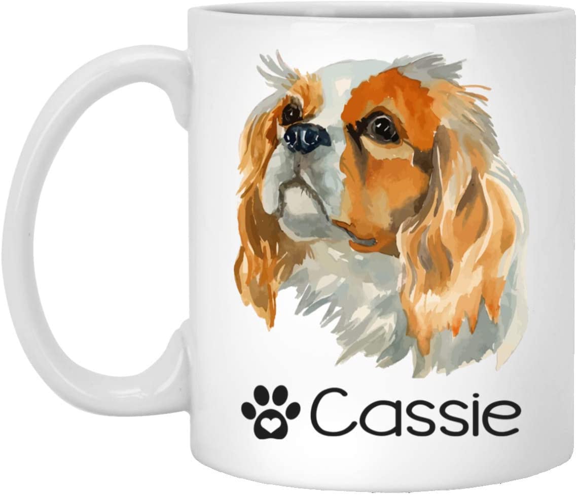 Personalized Cavalier King Charles Spaniel Dog Mug – Pet Owner Gifts For Women – Gifts For Dog Lover – Cavalier King Charles Spaniel Mom Dad Mugs – Dog Cups 15Oz