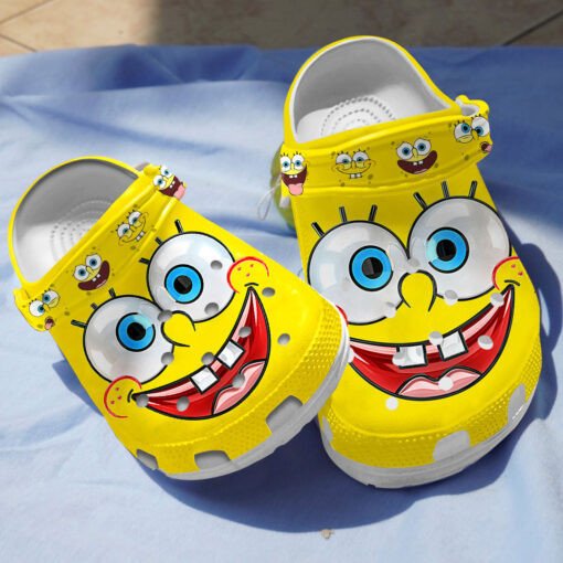 Spongebob Smiling Crocss Crocband Clog Comfortable Water Shoes ...