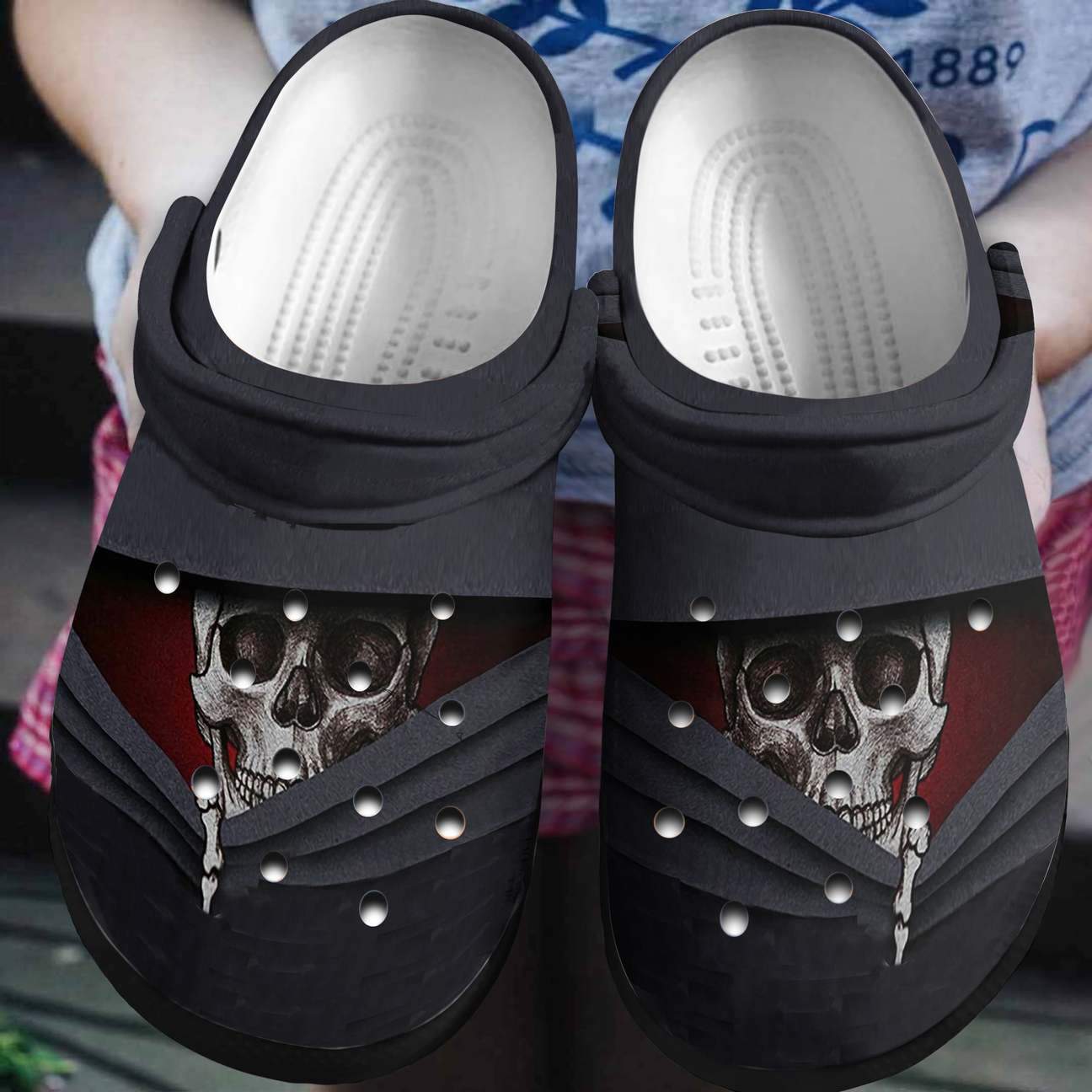 Skull Personalized Clog, Custom Name, Text, Color, Number Fashion Style For Women, Men, Kid, Print 3D My Friend