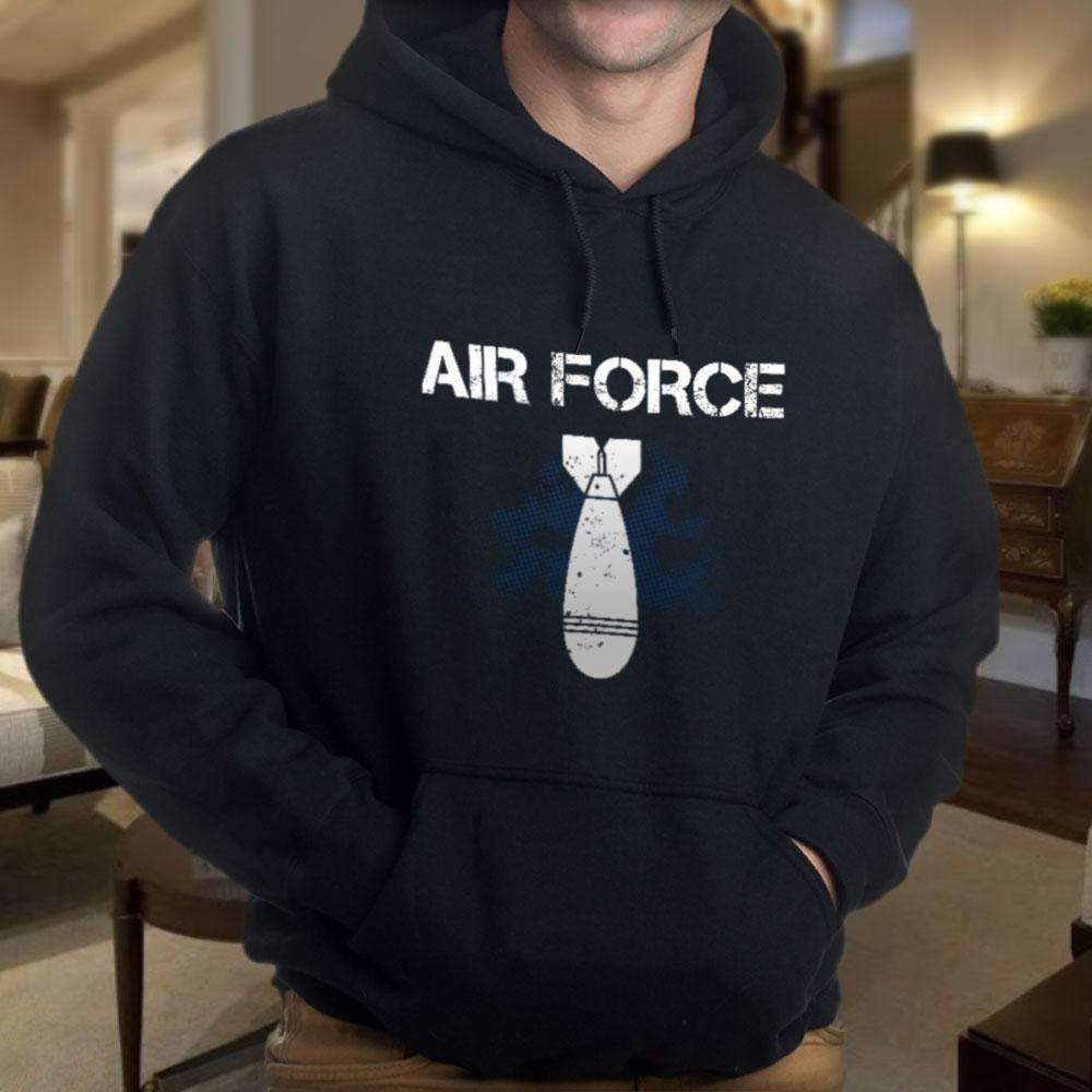 Air Force Bomb Core Fleece Pullover Hoodie Barkingtees Fashion