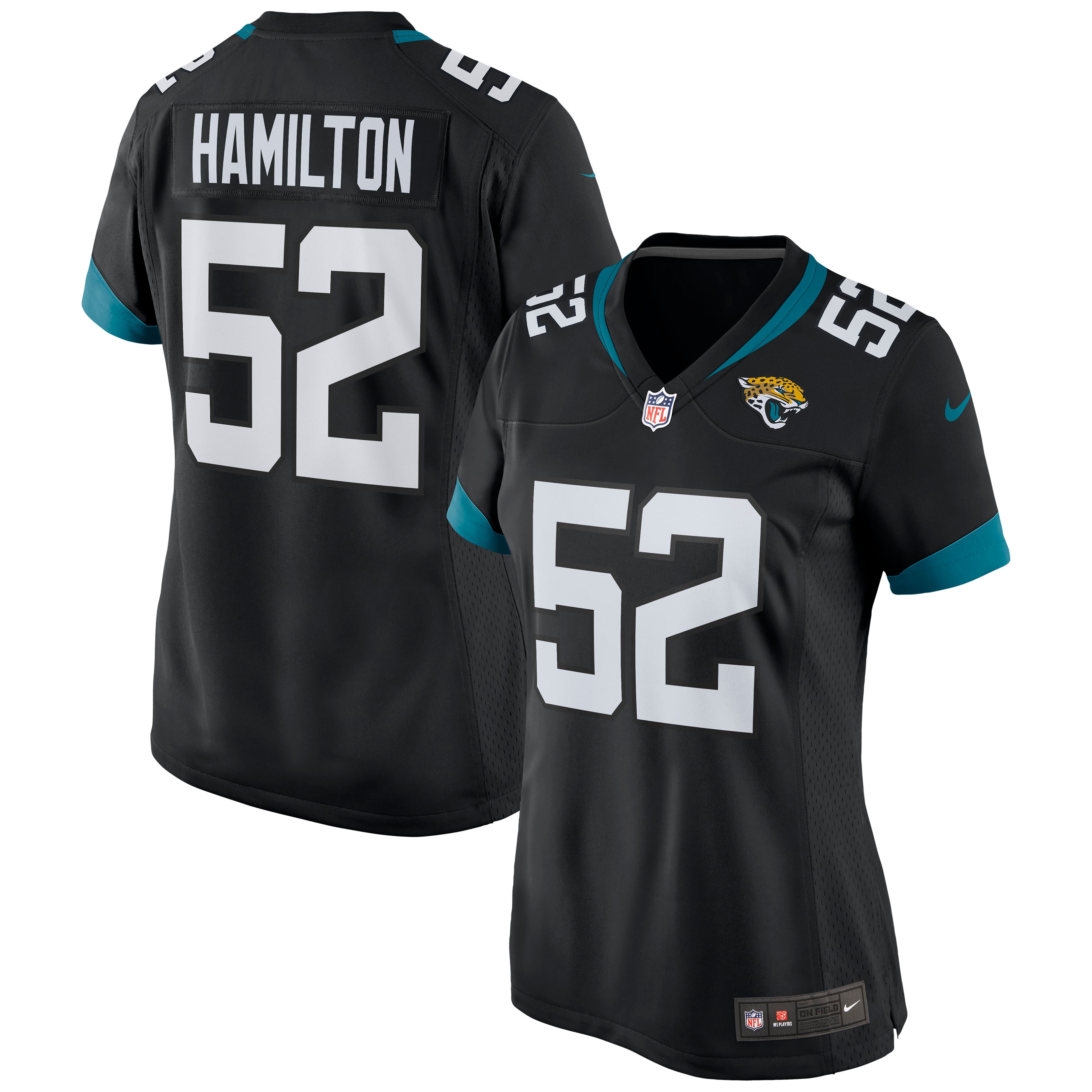 Women’s Jacksonville Jaguars DaVon Hamilton Black Game Jersey