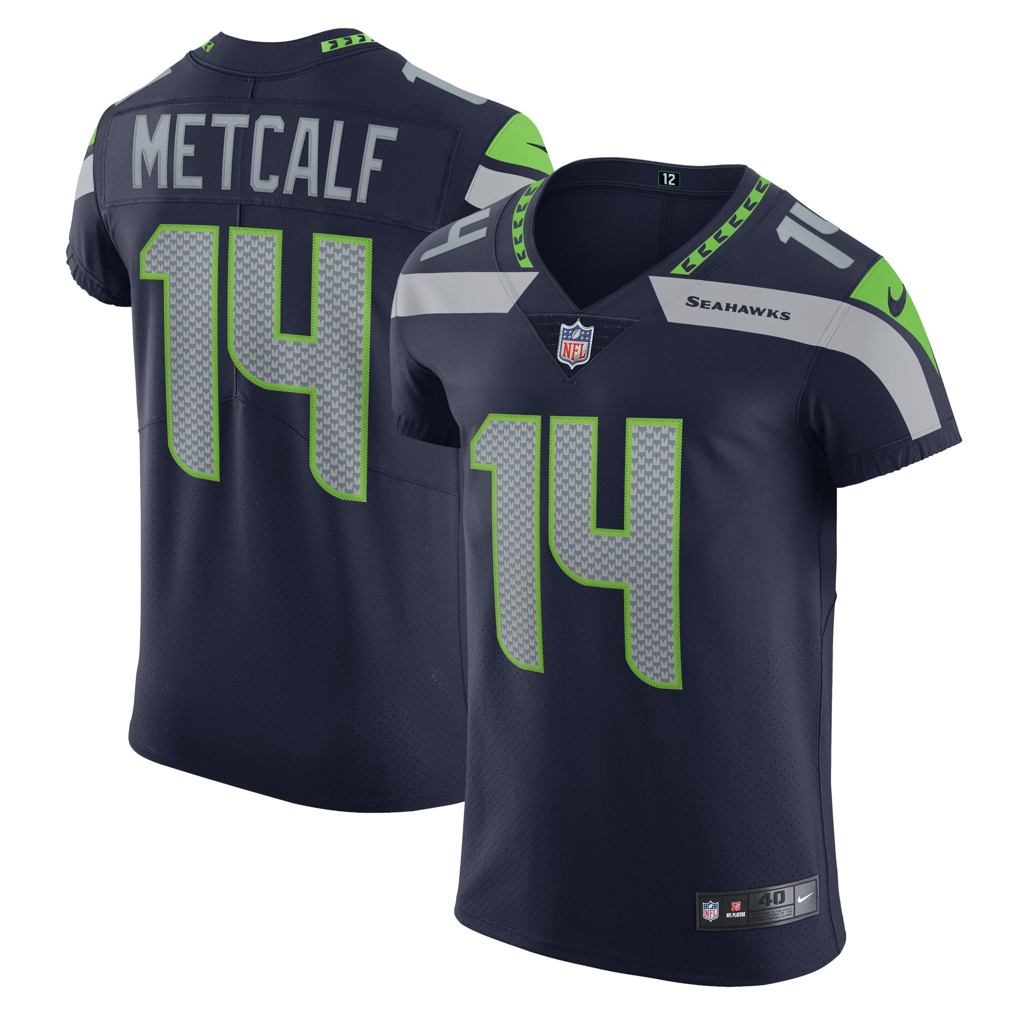 Men’s Seattle Seahawks DK Metcalf College Navy Vapor Elite Player Jersey