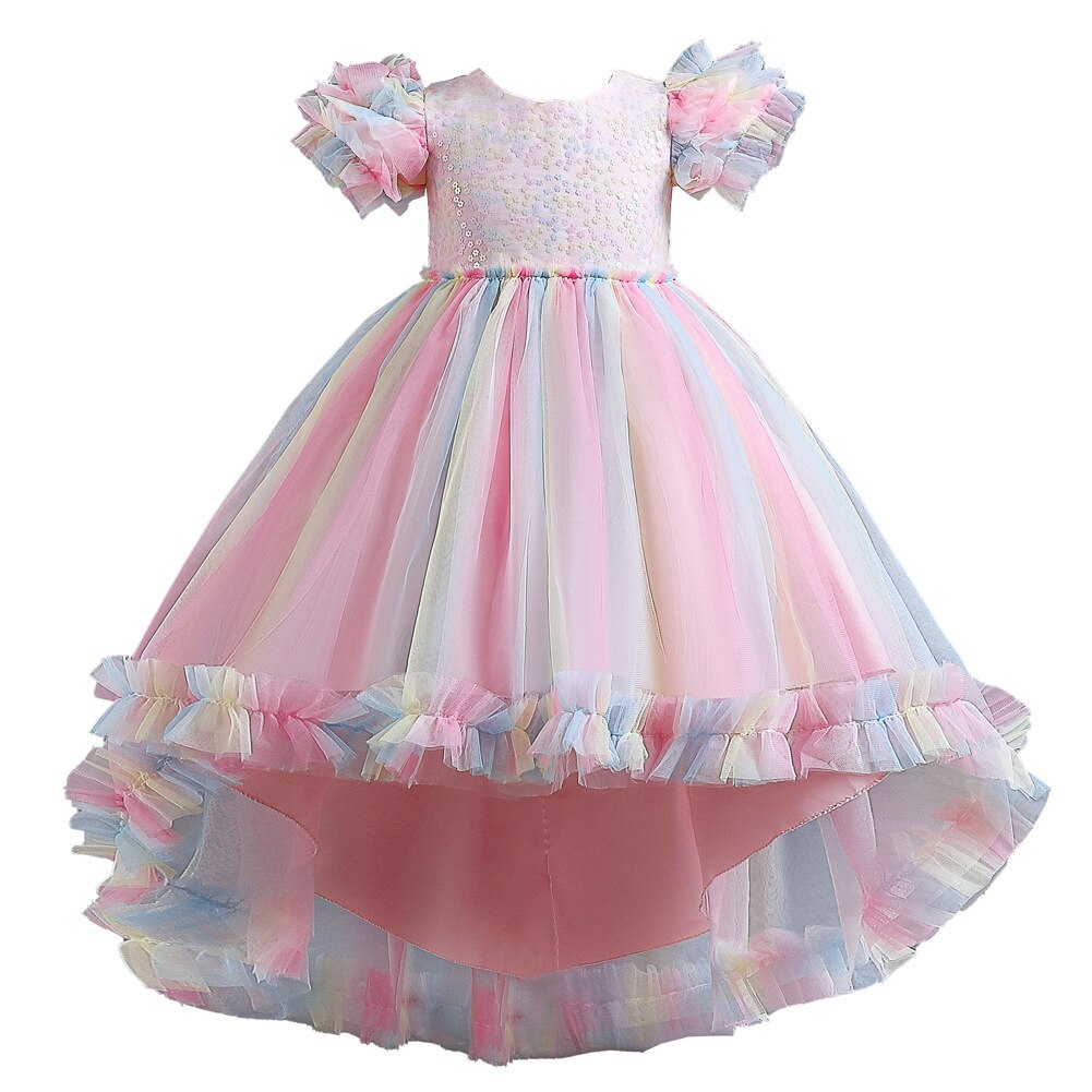 BunnyLuLu New Model Europe and the United States fashion children’s gauze princess dress girls fashion Tuxedo show Tuxedo alx