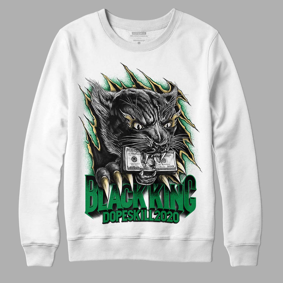 Pine Green 4S Sb Dopeskill Sweatshirt Black King Graphic