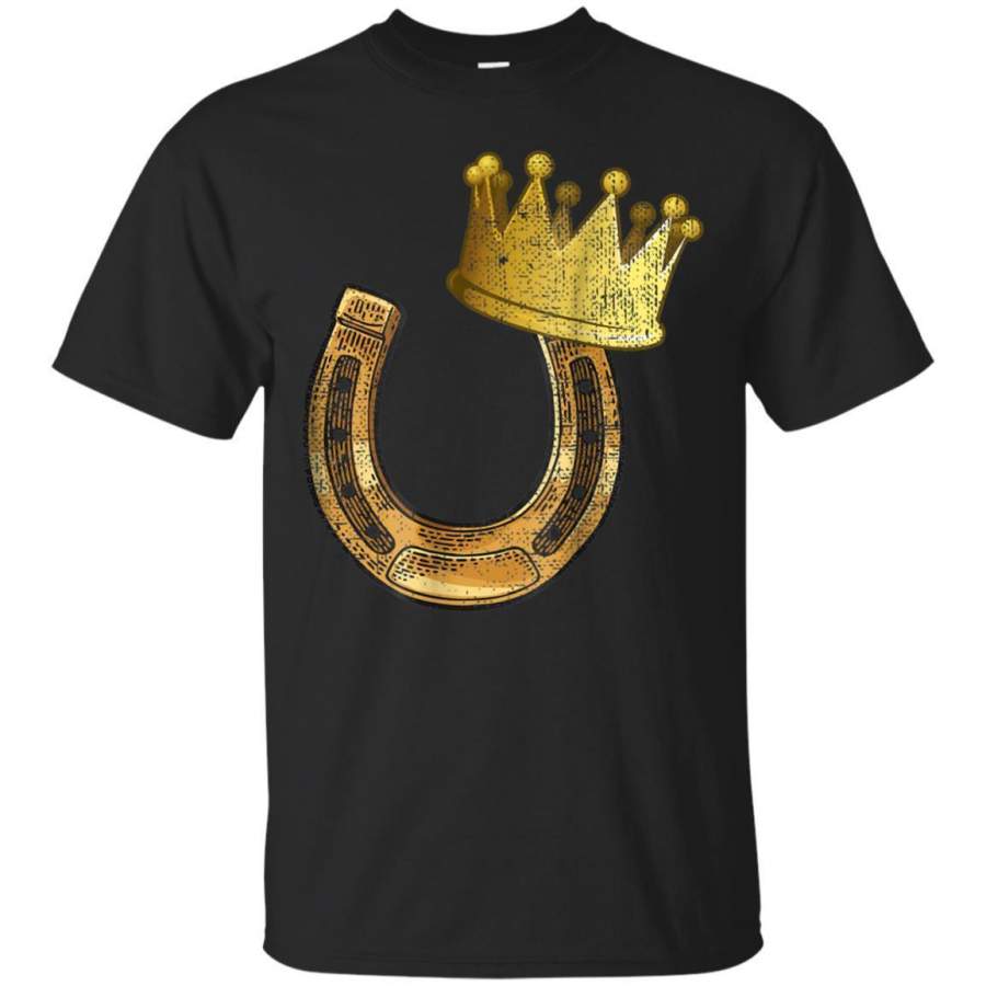 AGR Horseshoe King Funny Horseshoe Pitching Tshirt Jaq T-shirt