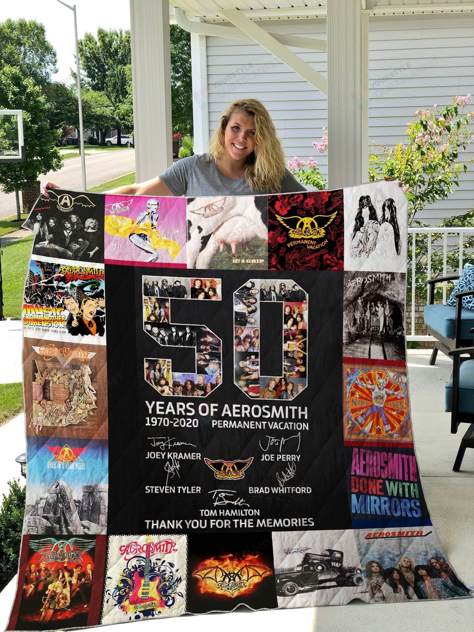 Aerosmith Fleece Blanket Quilt Blanket 01