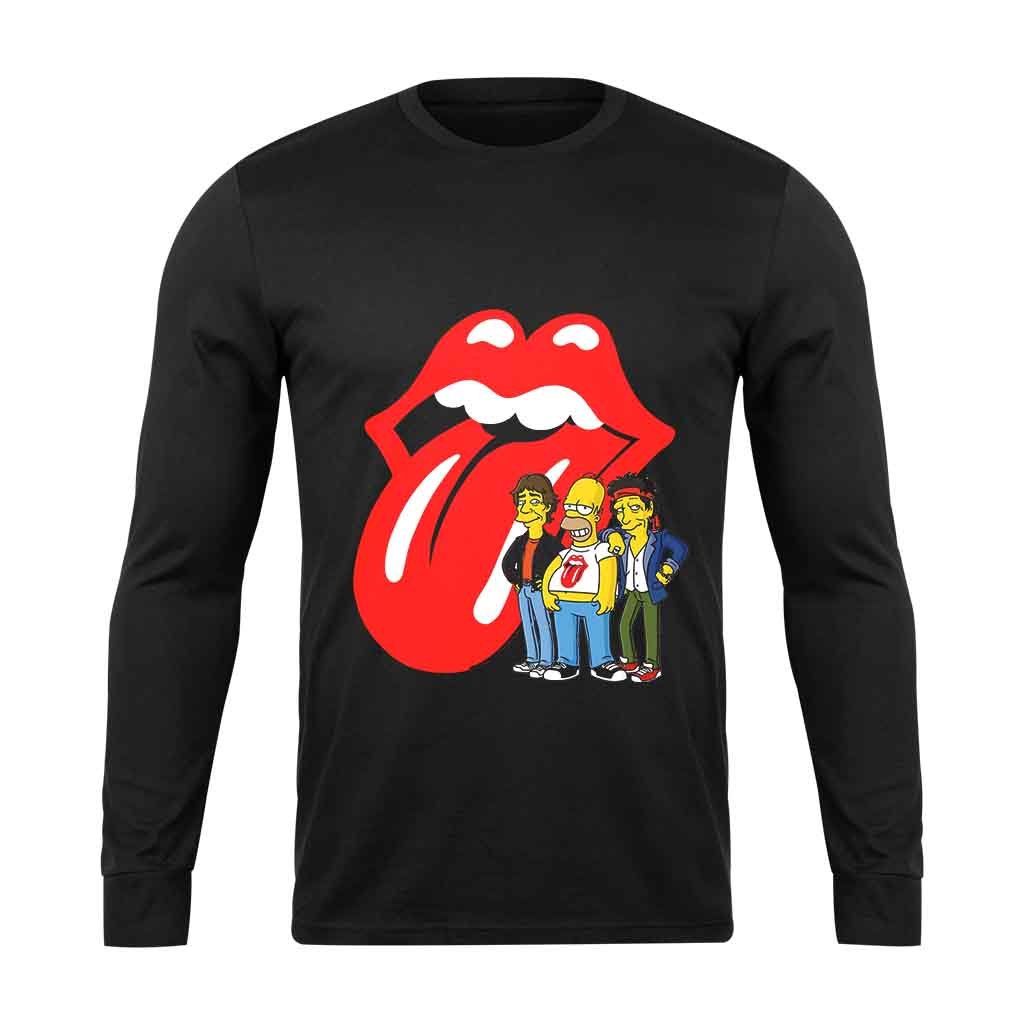 The Rolling Stones The Simpsons Crew Long Sleeve T-Shirt