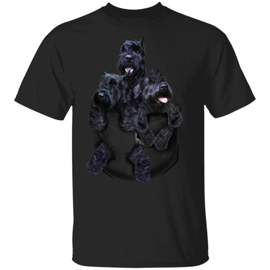 Giant Schnauzer 3D Inside Pocket Dog T-Shirt Cute Valentine Gift Ideas