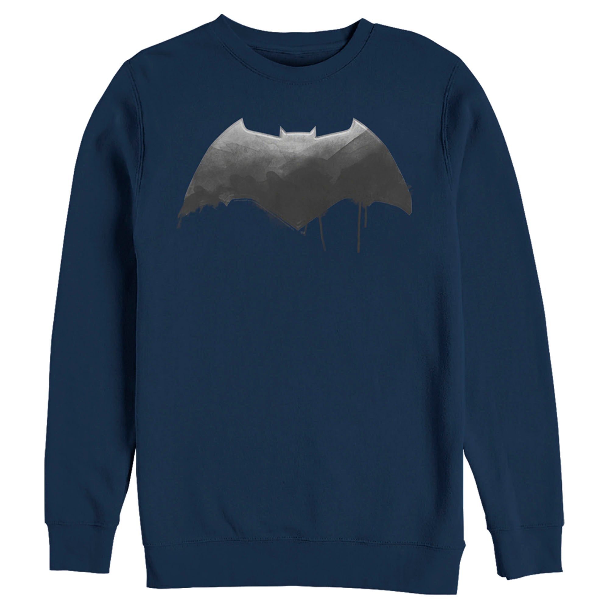 Zack Snyder Justice League Men’S Batman Silver Logo  Sweatshirt