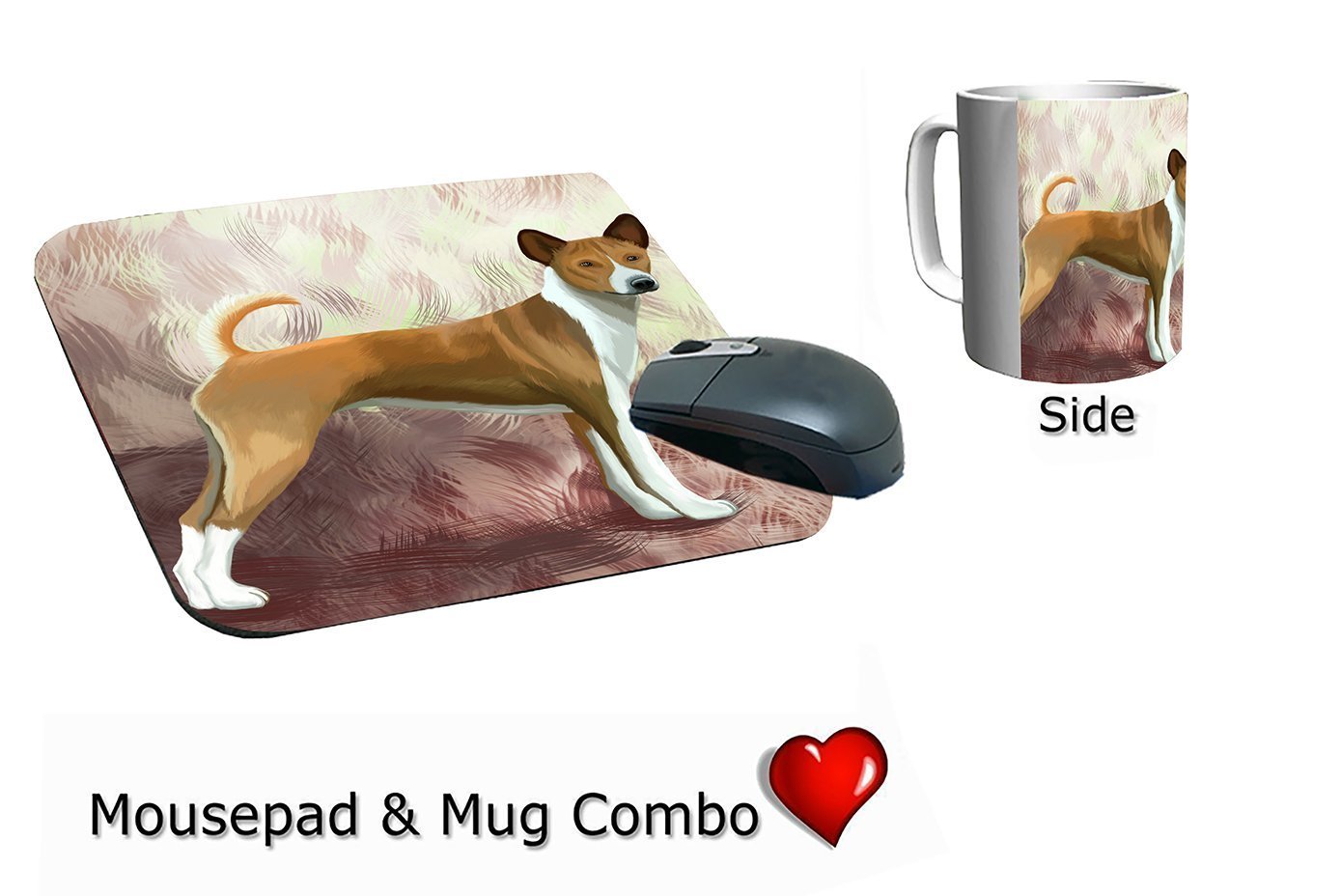 Telomian Puppy Dog Mug & Mousepad Combo Gift Set