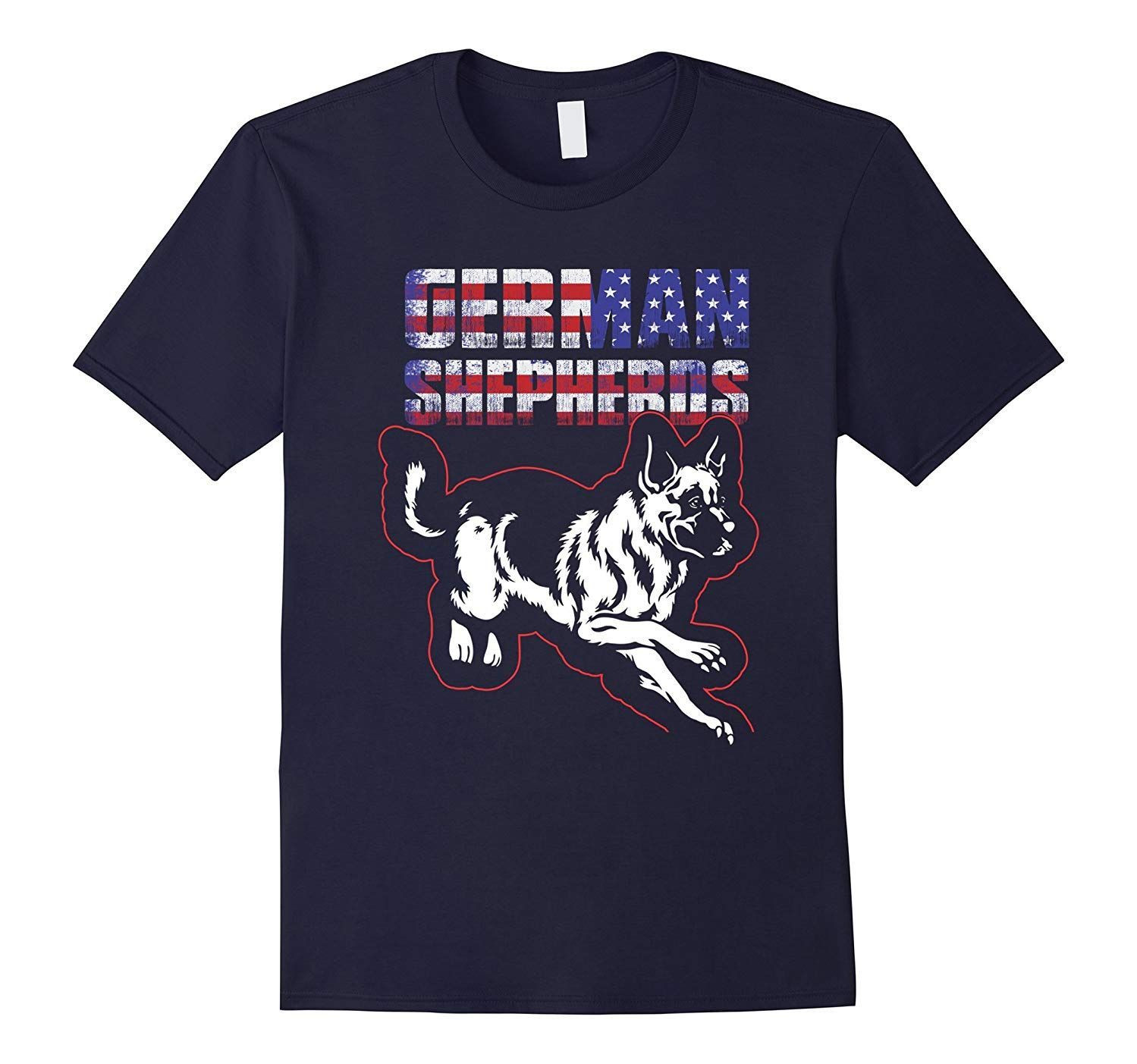 German Shepherds Dog American Flag Shirt Funny Dog 2017 Shirt