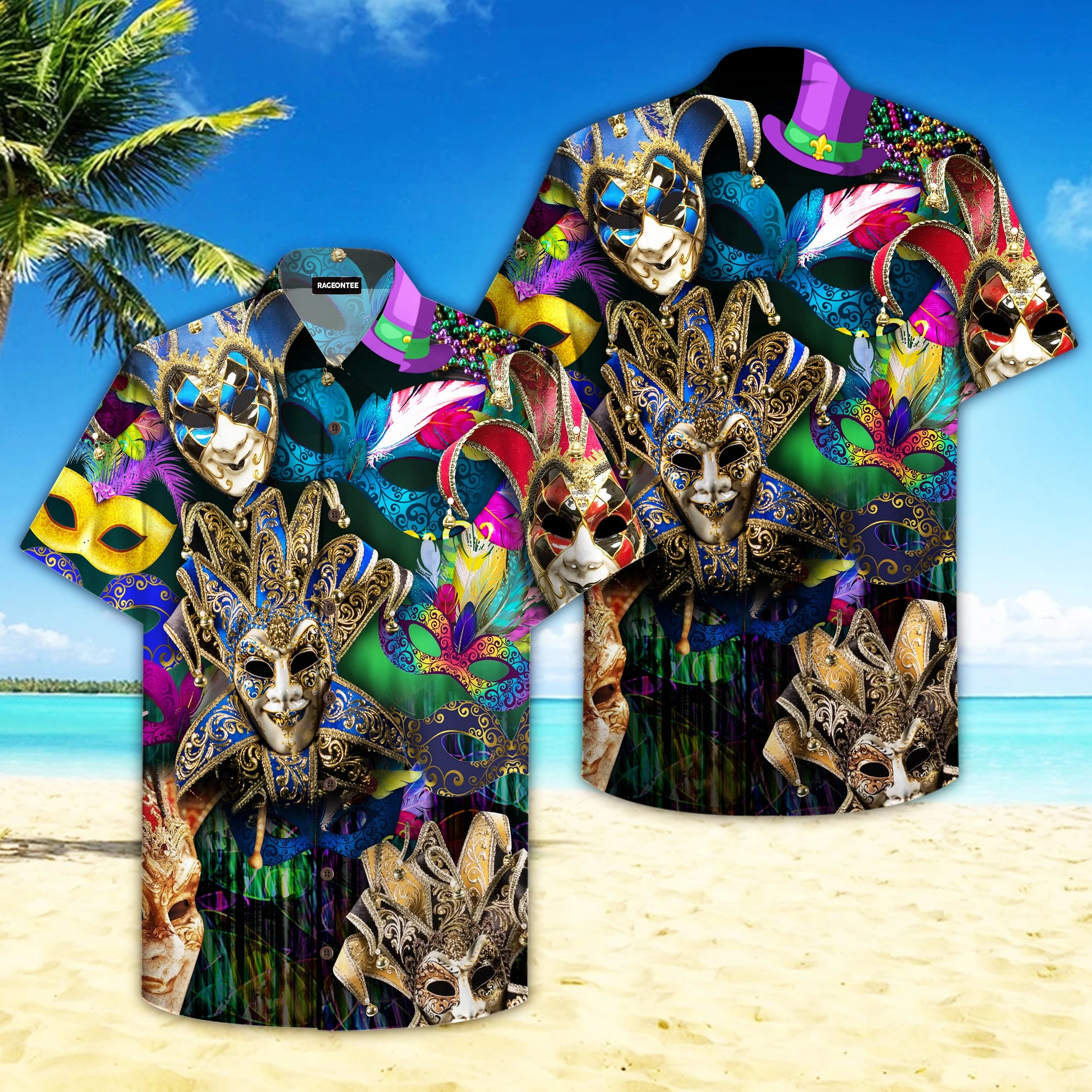 Venetian Mardi Gras Hawaii Shirt Unisex Adult Ha29225